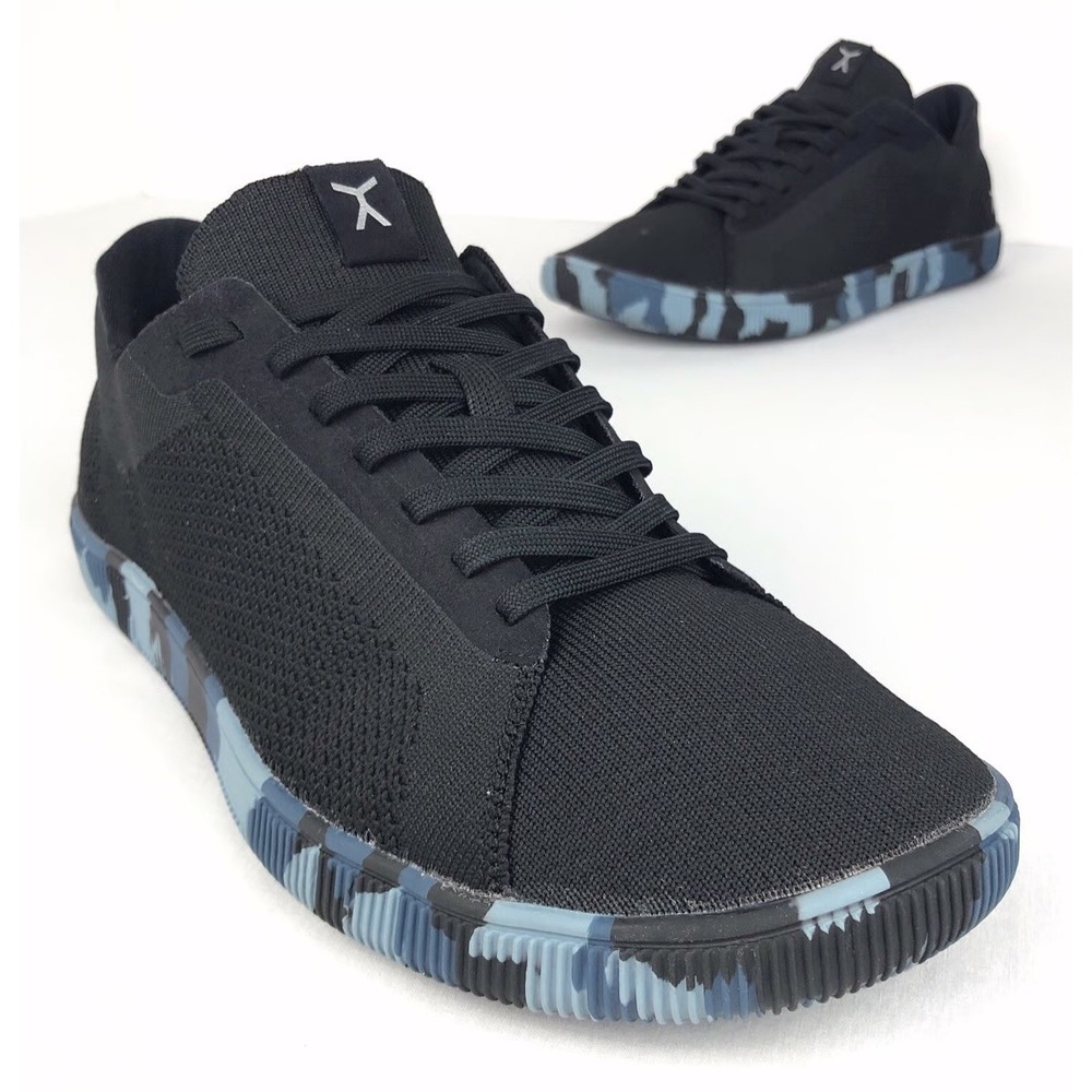 Flux Adapt‎ Trainer Mens 11 Black Knit Camo Sole Barefoot Athletic Shoes